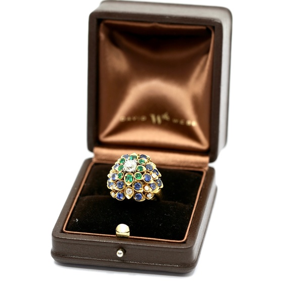 David Webb Antique Tri Colored Ring - Picture 6 of 17